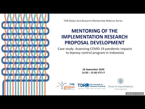 TDR IR Webinar - MENTORING OF THE IMPLEMENTATION RESEARCH PROPOSAL DEVELOPMENT