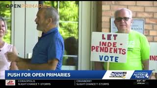 Independent voters advocate for open primaries on Election Day in Pennsylvania