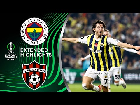 Fenerbahçe vs. FC Spartak Trnava: Extended Highlights | UECL Group Stage MD 6 | CBS Sports Golazo