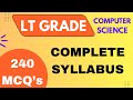 LT Grade | Computer Science | 8 Day 240 Questions |