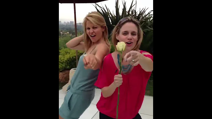 Candace Cameron Bure and Andrea Barber Dance to NKOTB