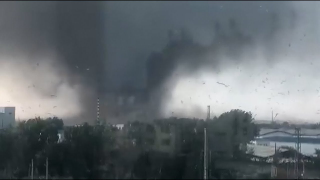 newspaper mockup Six Dead, 190 Injured as Tornado Hits Northeast Chinese City