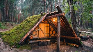 Building An Underground Log Cabin From Start To Finish Solo Bushcraft