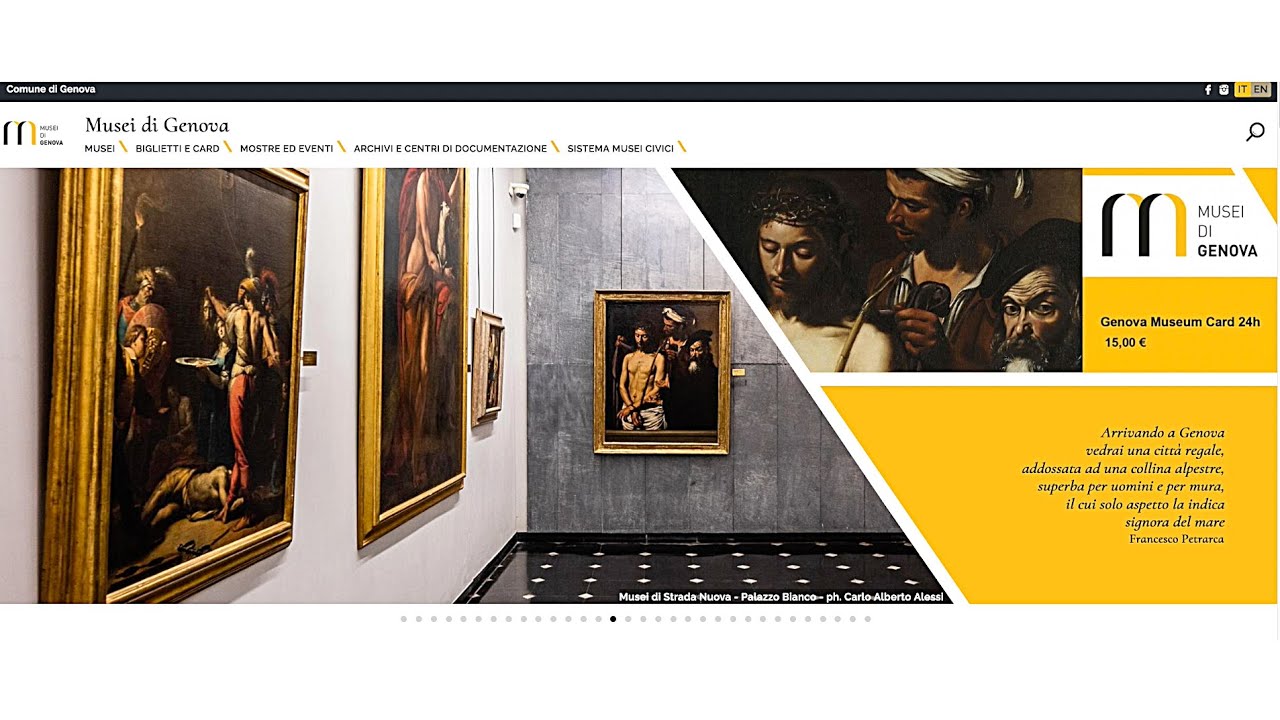 Nuovo sito web Musei di Genova