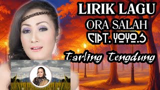 Nunung Alvi - LIRIK LAGU ORA SALAH TENGDUNG Nada Ayu.