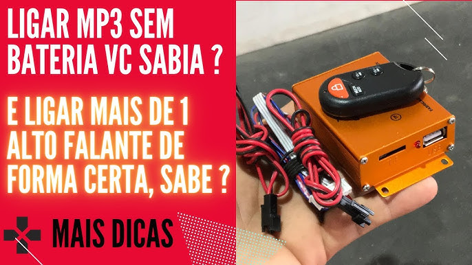 Mini paredão com mp3 de moto a venda 