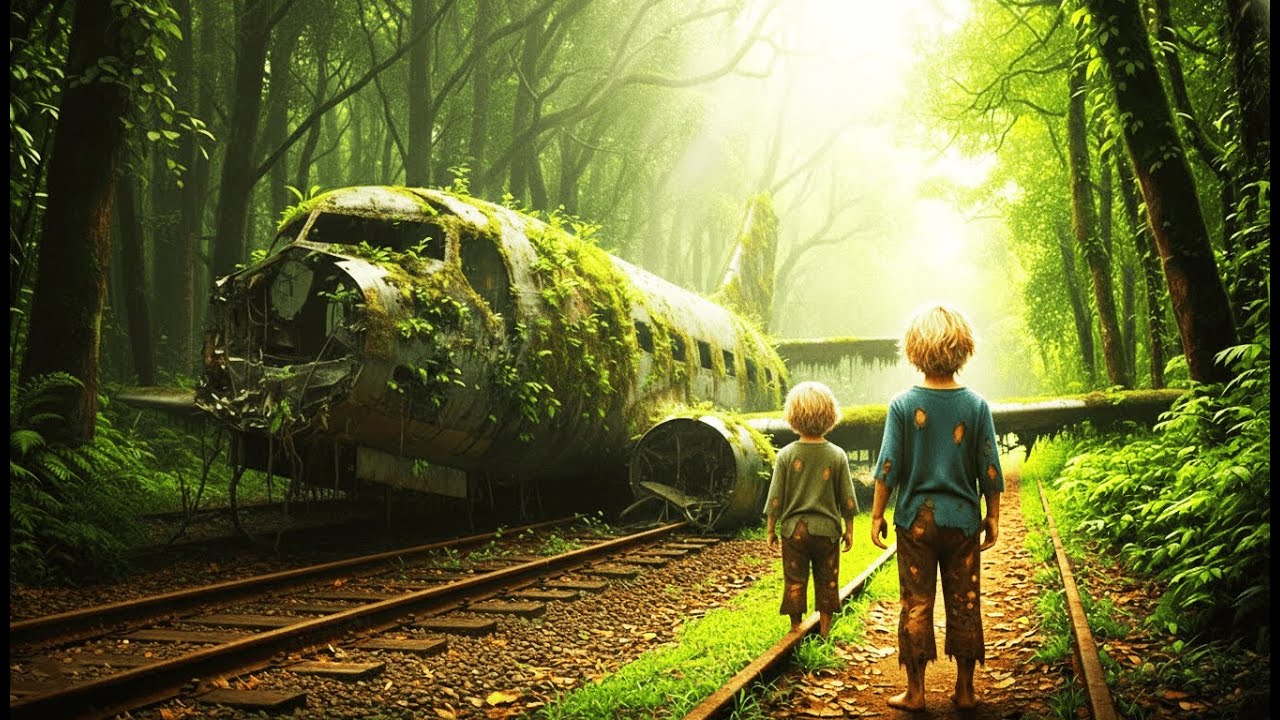 Os Irmãos Órfãos Se Abrigaram Num Avião Caído — Lá Dentro Acharam Uma Mala Com Um Segredo Terrível