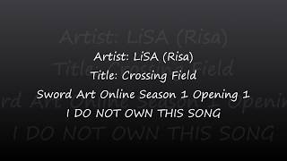 LiSA - Crossing Field Romaji Lyrics chords