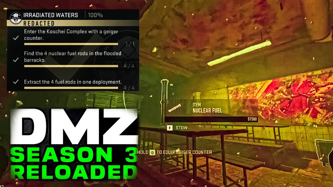 IRRADIATED WATERS FOR SEASON 3 MW2 DMZ (TIER 5 STORY MISSION "REDACTED")