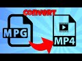 how to convert mpg to mp4