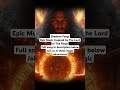 The Shadows Forge:A Lament of Darkness II #LOTR #darkfantasymusic #adventuremusic #middleearthmetal