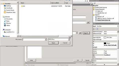 Adding a Textbox, Image, Line, Rectangle, and Subreport to a Report | Reporting
