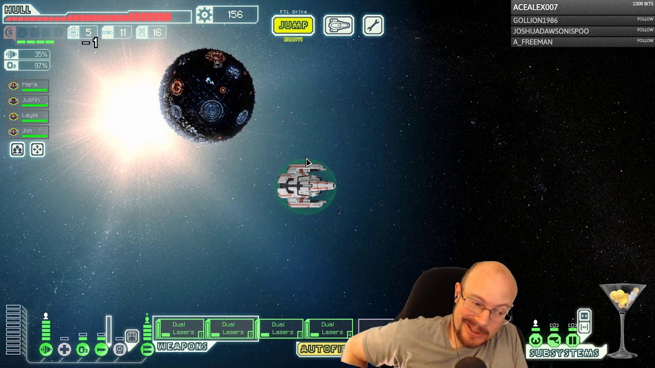 FTL Hard mode, WITH pause, Viewer ships! The Challenger!