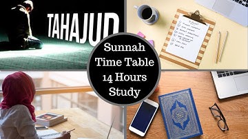 Islamic Timetable For Students | 14 Hour Study Time Table | Islamic Motivational Video