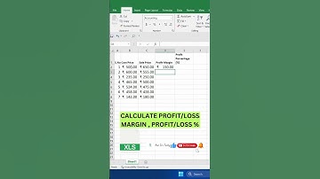 Profit and Loss Calculation in Excel | Excel Tips #exceltips #profitandloss #exceltutorial