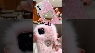 pink glitter vs pink fur #pink #cute #fashion #aesthetic #stylish #choose
