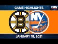 NHL Game Highlights | Bruins vs. Islanders