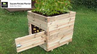 Square Potato Planter by Zest (Animated Assembly Guide)