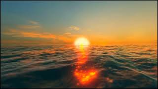 PERFECT SUNSET Ocean Waves, Sunset Time | Vj Loop