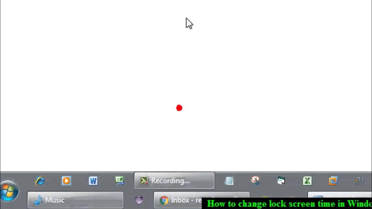 how-to-change-screen-lock-time-in-windows-7-youtube