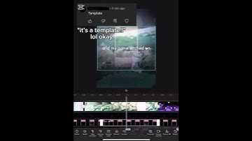 NOT a template, it’s capcut’s new watermark feature. here’s proof