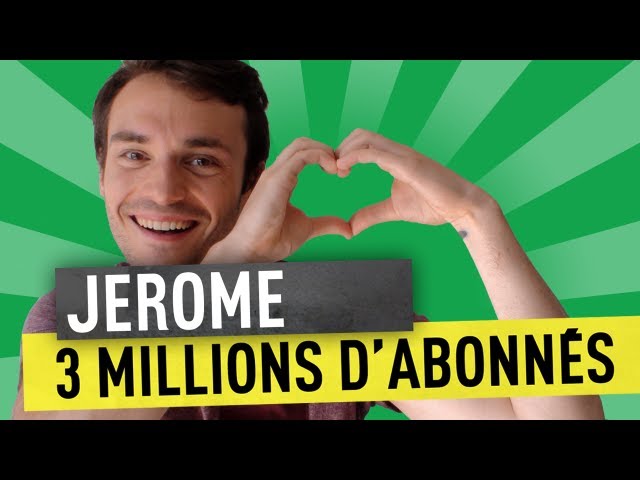 JEROME - 3 MILLIONS D'ABONNÉS !