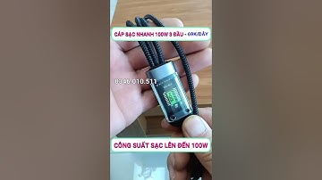 Dây Sạc Nhanh 3 Đầu 100W