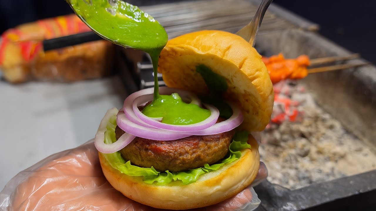 Bangladesh’s Best Burger 🍔 Street Sheek Kebab Special 🇧🇩