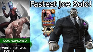 Winter Of Woe Absorbing Man Solo With Joe Fixit! 3rd Fastest Worldwide?! | MCOC