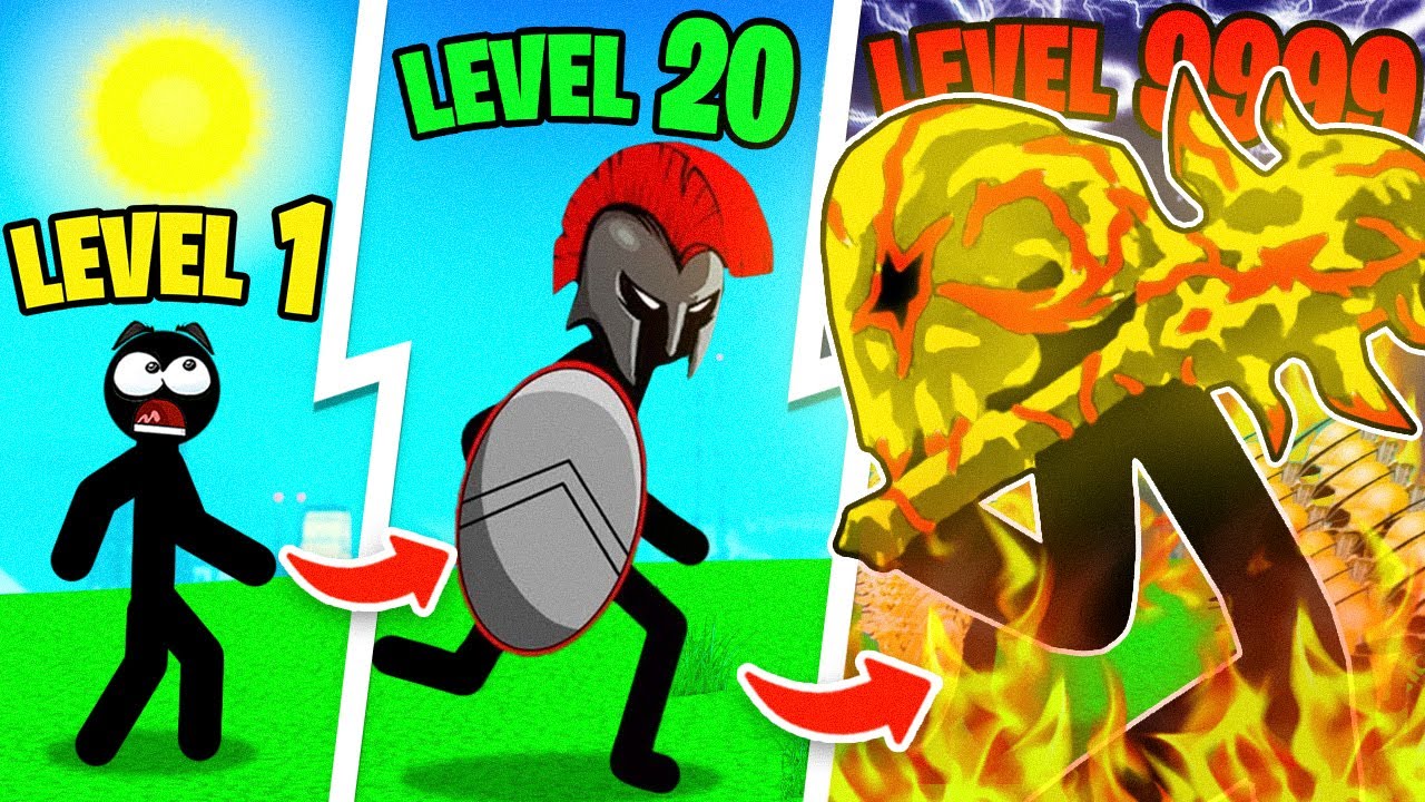 Upgrading NOOB to GOD in STICK WAR!