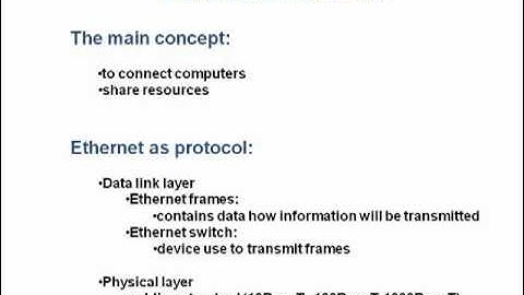 The Ethernet Network (part 1)
