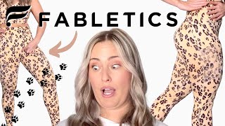 BEST FABLETICS LEGGING / ON-THE-GO LEOPARD PRINT HIGH WAISTED LEGGING TRY ON REVIEW