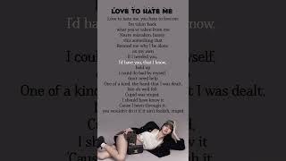 Lisa – Love To Hate Me rap lyrics #lisa #blackpink #lovetohateme #rap