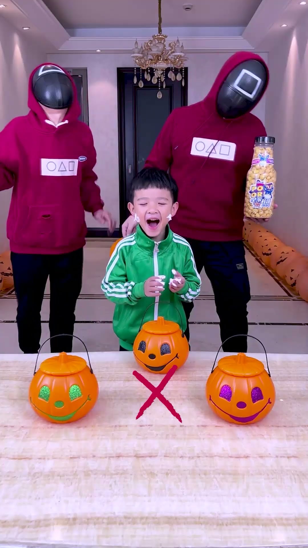 Pumpkin Matching Game  The Executives Are So Scary! #Funnyfamily#Shorts#Squidgame #Partygames