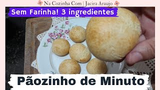 PÃOZINHO DE MINUTO SEM FARINHA FIT! Mais FÁCIL do MUNDO e muito RAPIDO! apenas 3 INGREDIENTES.