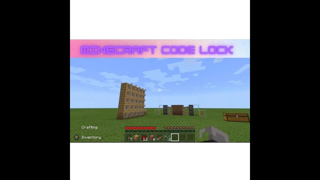 How to build a door with a code lock in minecraft