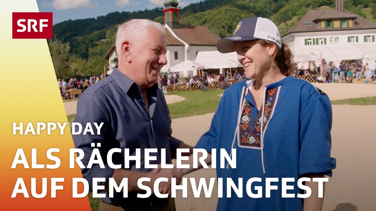 Karins Wunsch: Sägemehl-Kreise rächele mit Schwingerkönig Sempach Matthias  | Happy Day | SRF