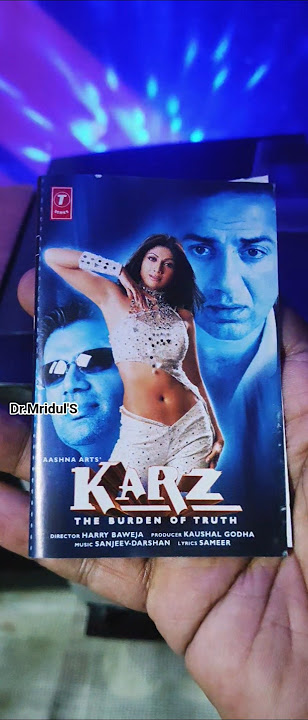 KARZ Movie Audio Cassette #sunilshetty #sunnydeol #shilpashetty #kumarsanu #uditnarayan #bollywood