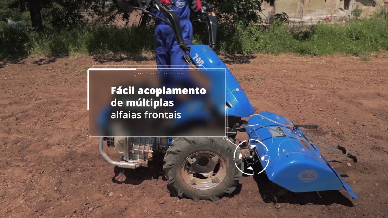 Motocultivadores BCS Powersafe e alfaias
