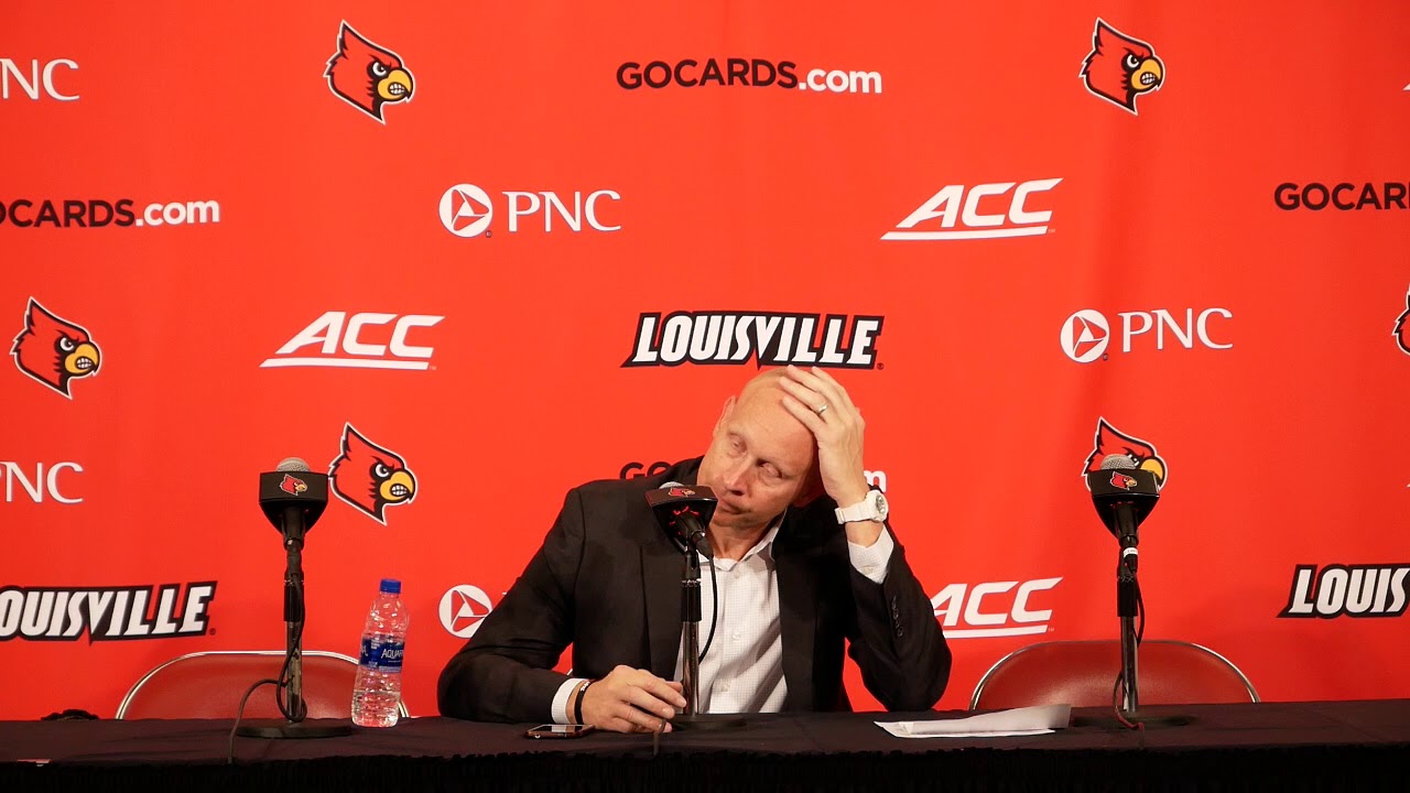 Louisville Basketball - Chris Mack - Bellarmine Post-Game 2019-10-29 - YouTube