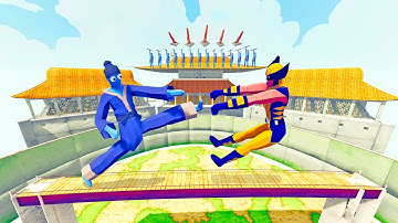 TAEKWONDO ARENA + 15 SPEAR THROWERS vs EVERY UNIT | TABS - Totally Accurate Battle Simulator