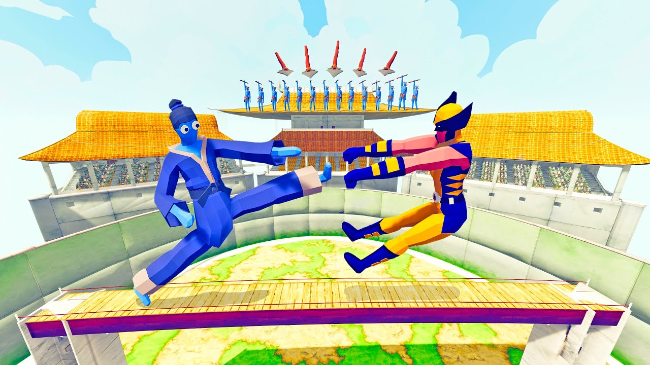 TAEKWONDO ARENA + 15 SPEAR THROWERS vs EVERY UNIT | TABS - Totally Accurate Battle Simulator