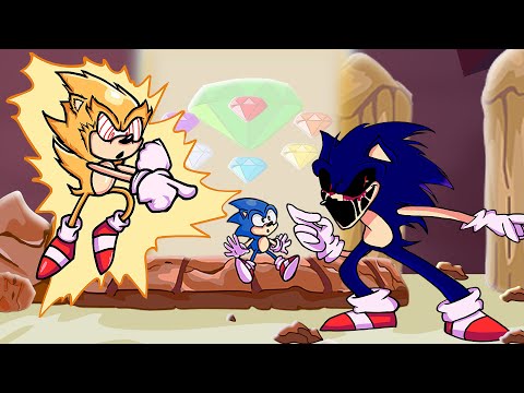 Colors Live - Fleetway Super Sonic and Sonic.exe Meet by Koaaya