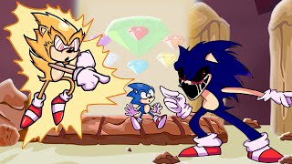 FLEETWAY SONIC VS SONIC.EXE (Fleetway Super Sonic meets Sonic.EXE) FNF VS Fleetway Super Sonic screenshot 5