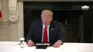 President Trump participates in a roundtable with industry executives on Opening Up America again!