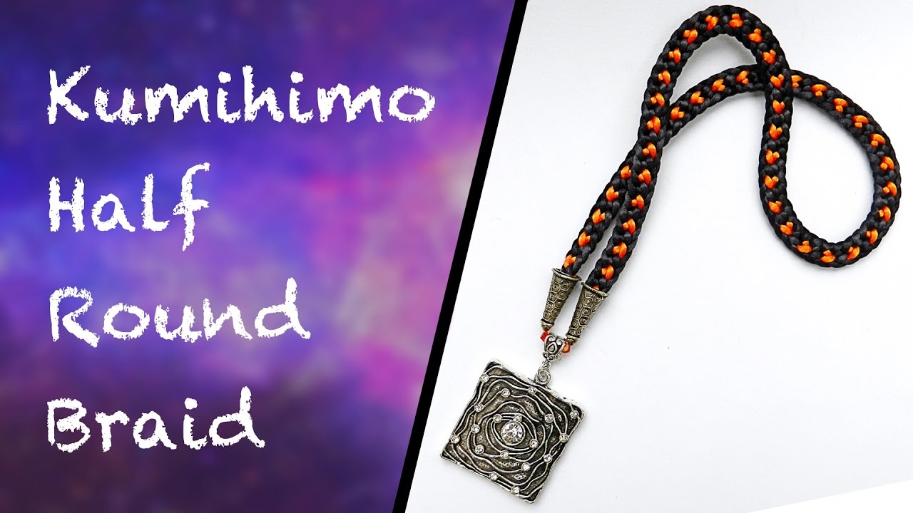 Как сделать полукруглую косу на диске кумихимо