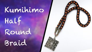 How to make Half Round Braid on the kumihimo disk