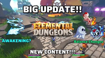 Elemental Dungeons is UPDATING tomorrow!