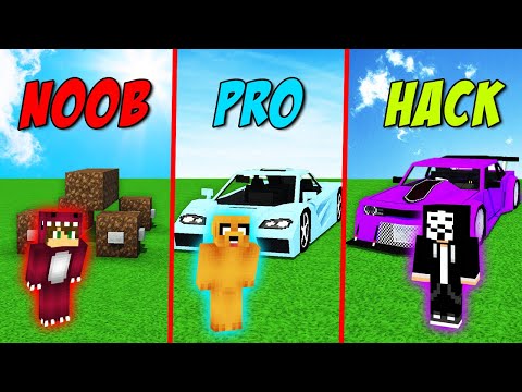 ¡RETO DE CONSTRUCCIÓN DE AUTOS! 😂 NOOB VS PRO VS HACKER  ¿EL MEJOR AUTO? | MINI WORLD #7