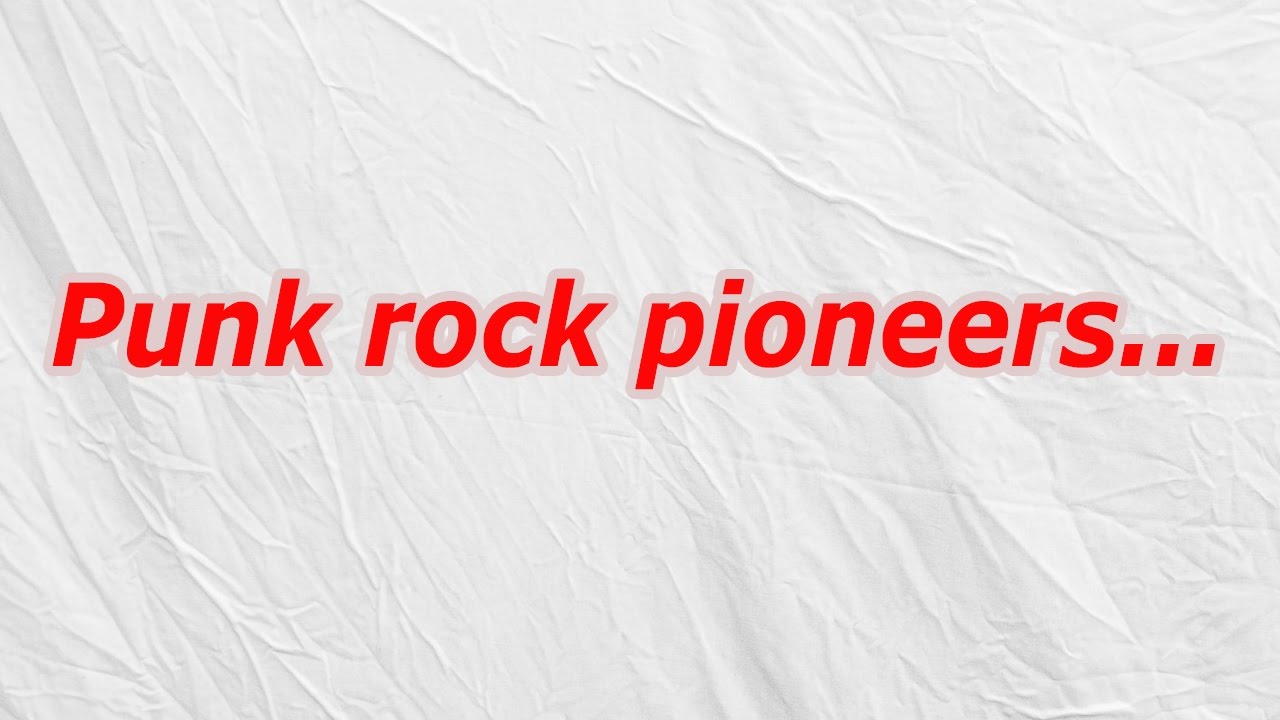 Punk rock pioneers (CodyCross Answer/Cheat) YouTube